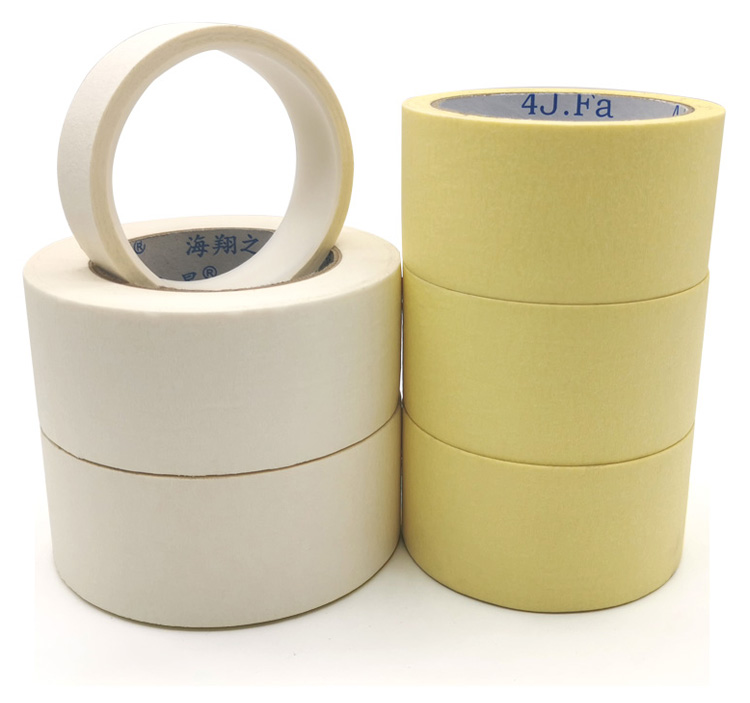 廠(chǎng)家批發(fā)耐高溫美紋紙膠帶 120℃耐溫噴漆涂裝烤漆遮蔽紙膠帶